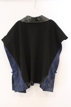 画像4: Qutie Frash / 陣羽織  ブラック×ブルー O-26-03-19-056-QU-TO-OW-OS