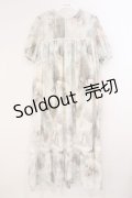 microcosm / ×夏目羽七海 ロングドレス  アイボリー O-26-03-19-058-GO-OP-OW-OS