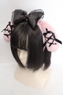 画像1: サンリオ / マイメロディ/おめかし天使 カチューシャ  ピンク×クロ O-26-03-19-1028-EL-AC-IG-OS