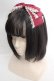 画像1: Amavel / Classique Dolly Ribbon スリーピン  ワイン O-26-03-19-1033-CA-AC-IG-OS (1)