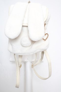 画像1: NOEMIE / うさ耳ファーリュック  シロ O-26-03-19-1007-LO-BG-IG-OS