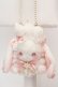 画像1: Snow crystal / たれみみうさぎ ぬいぐるみポシェット  シロ×ピンク O-26-03-19-1011-LO-BG-IG-OS (1)