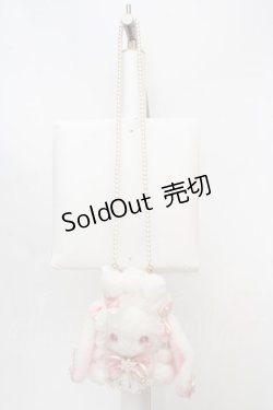 画像2: Snow crystal / たれみみうさぎ ぬいぐるみポシェット  シロ×ピンク O-26-03-19-1011-LO-BG-IG-OS