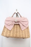 LODISPOTTO / リボンかごバッグ  ピンク×ナチュラル O-26-03-19-1012-LO-BG-IG-OS