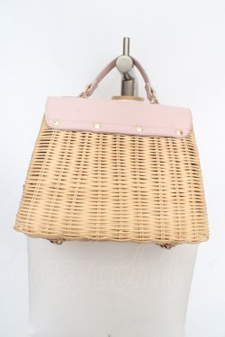 画像2: LODISPOTTO / リボンかごバッグ  ピンク×ナチュラル O-26-03-19-1012-LO-BG-IG-OS