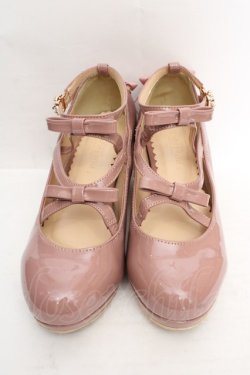 画像2: axes femme / エナメルレースアップパンプス S ピンク O-26-03-19-1016-AX-SH-IG-OS