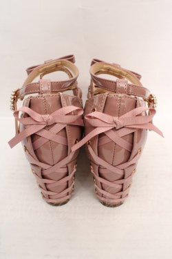 画像3: axes femme / エナメルレースアップパンプス S ピンク O-26-03-19-1016-AX-SH-IG-OS