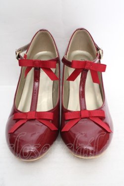 画像2: an another angelus / Tストラップリボンパンプス S アカ O-26-03-19-1017-CA-SH-IG-OS