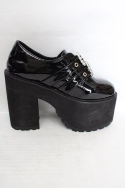 画像5: Bubbles / 厚底ローファーシューズ 36 クロ O-26-03-19-1018-CA-SH-IG-OS