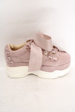 画像5: LIZ LISA / ビジューベルト厚底スニーカー M ピンク O-26-03-19-1019-LO-SH-IG-OS