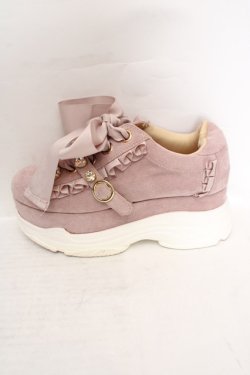 画像6: LIZ LISA / ビジューベルト厚底スニーカー M ピンク O-26-03-19-1019-LO-SH-IG-OS