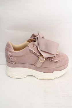 画像7: LIZ LISA / ビジューベルト厚底スニーカー M ピンク O-26-03-19-1019-LO-SH-IG-OS