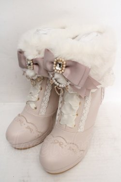 画像1: LIZ LISA / Many Wayファーショートブーツ 2 ピンク O-26-03-19-1020-LO-SH-IG-OS