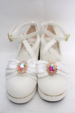 画像2: Amavel / Fortune Horoscopeクロスパンプス S シロ O-26-03-19-1021-CA-SH-IG-ZTK049 (2)