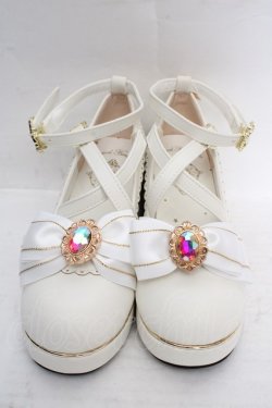 画像2: Amavel / Fortune Horoscopeクロスパンプス S シロ O-26-03-19-1021-CA-SH-IG-OS