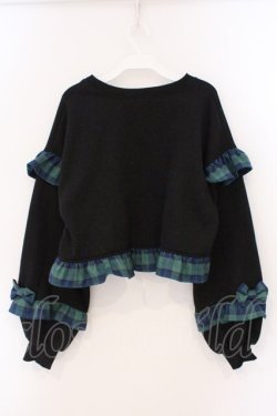 画像4: Chalmiere / リボンワッペンショート丈プル M クロ×グリーン O-26-03-19-007-0-TO-OW-OS