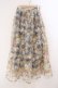 画像1: merry jenny / Gardenerエアリーロングスカート  アイボリー×ブルー O-26-03-19-060-LO-SK-IG-OS (1)