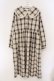 画像1: merry jenny / ベロアフリルチェックワンピース F ベージュ O-26-03-19-008-LO-OP-OW-OS (1)