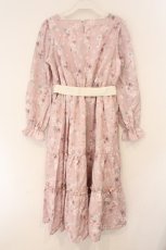 画像4: axes femme / 桜柄ティアードワンピース M ピンク O-26-03-19-066-AX-OP-OW-OS (4)