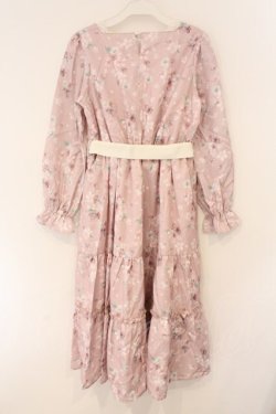 画像4: axes femme / 桜柄ティアードワンピース M ピンク O-26-03-19-066-AX-OP-OW-OS