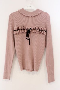 画像1: Ank Rouge / ベロアリボンタートルニット  ピンク O-26-03-19-068-CA-TO-IG-OS