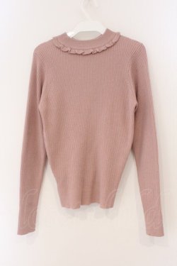 画像3: Ank Rouge / ベロアリボンタートルニット  ピンク O-26-03-19-068-CA-TO-IG-OS