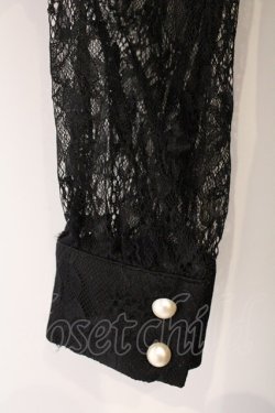 画像3: Ank Rouge / 総レースワンピース  クロ O-26-03-19-069-CA-OP-IG-OS