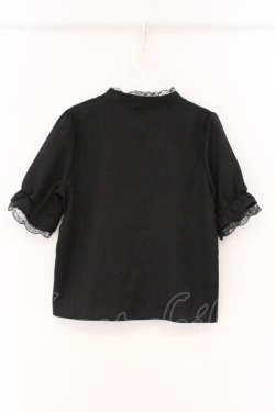 画像3: MA*RS / クロスZIP半袖ブラウス  クロ O-26-03-19-071-EL-BL-IG-OS