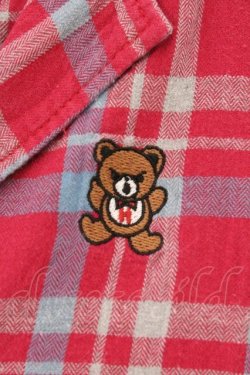 画像2: HYSTERIC GLAMOUR / 刺繍入りチェックシャツワンピース  ピンク O-26-03-19-073-PU-OP-IG-OS