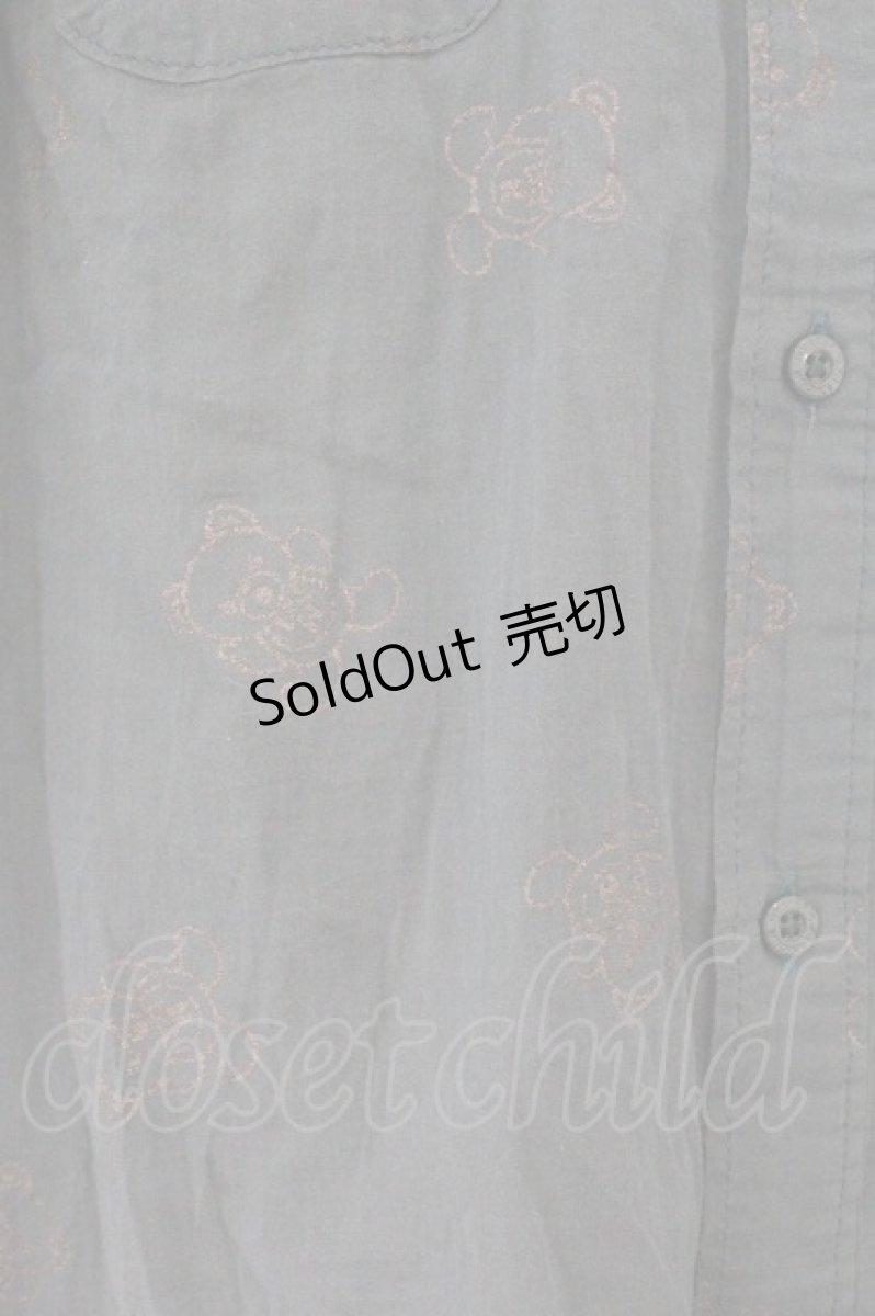 画像2: HYSTERIC GLAMOUR / ファックベアシースルーシャツ  グリーン O-26-03-19-074-PU-BL-IG-ZT036 (2)