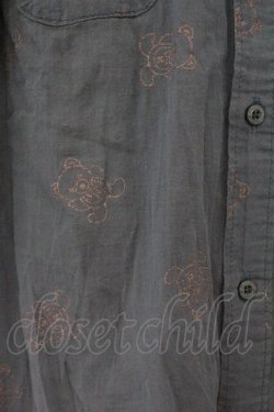 画像2: HYSTERIC GLAMOUR / ファックベアシースルーシャツ  グリーン O-26-03-19-074-PU-BL-IG-OS