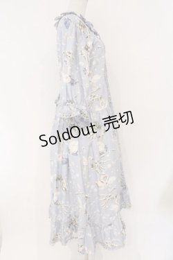 画像4: PINK HOUSE / SWAN LAKEプリントミディワンピース  フォグブルー O-26-03-19-009-LO-OP-OW-OS