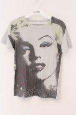 画像1: SEXY DYNAMITE LONDON / モンロープリントTシャツ XXS グレー O-26-03-19-078-PU-TS-IG-ZT052 (1)