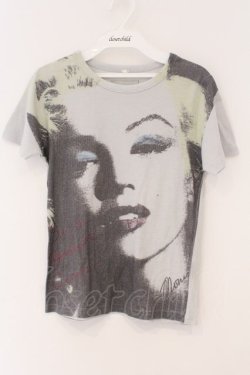 画像1: SEXY DYNAMITE LONDON / モンロープリントTシャツ XXS グレー O-26-03-19-078-PU-TS-IG-OS