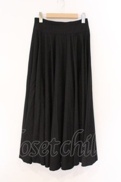 画像1: Na+H / larmeロングスカート  ブラック O-26-03-19-081-PU-SK-OW-OS