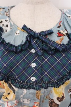 画像2: PINK HOUSE / ハロウィーンワンダーランドプリントワンピース  サックス O-26-03-19-083-LO-OP-OW-OS