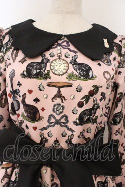 画像2: Q-pot. / Wonderland Puff Sleeve Dress　ワンピース M ピンク O-26-03-19-084-QP-OP-OW-OS