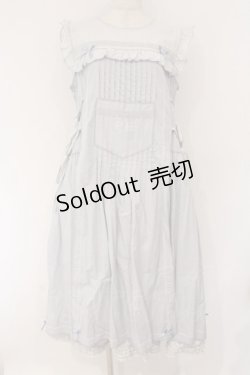 画像1: PINK HOUSE / 配色ローンレイヤードワンピース  サックス O-26-03-19-085-LO-OP-OW-OS