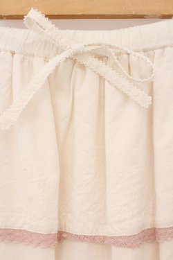 画像2: alcali / コットンローンレースAラインギャザーフリルスカート  キナリ O-26-03-19-089-LO-SK-OW-OS