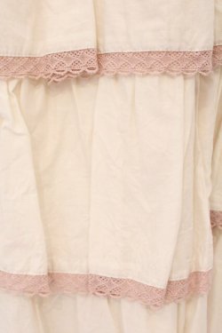 画像3: alcali / コットンローンレースAラインギャザーフリルスカート  キナリ O-26-03-19-089-LO-SK-OW-OS