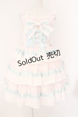 画像1: BABY,THE STARS SHINE BRIGHT / Sweet Best Wishesジャンパースカート  ピンク×サックス O-26-03-19-093-BA-OP-IG-OS