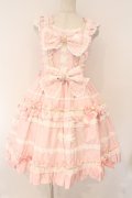 BABY,THE STARS SHINE BRIGHT / Rose Lace Rococoジャンパースカート  ピンク O-26-03-19-094-BA-OP-IG-OS