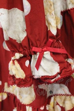 画像6: PINK HOUSE / 幸見うさぎプリントミディワンピース  アカ O-26-03-19-010-LO-OP-OW-OS