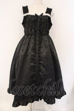 画像1: Cherirulu Chocola / TT*MINリボンジャンパースカート M クロ O-26-03-19-095-GO-OP-IG-OS