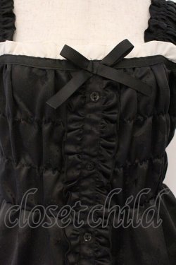 画像2: Cherirulu Chocola / TT*MINリボンジャンパースカート M クロ O-26-03-19-095-GO-OP-IG-OS