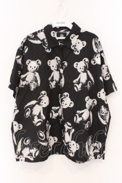 画像1: Drug Honey / スケルトンテディ半袖シャツ  ブラック O-26-03-19-011-PU-BL-IG-OS