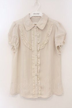 画像1: axes femme / レース襟付きフリルブラウス  アイボリー O-26-03-19-012-AX-BL-IG-OS