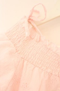 画像3: TRALALA / カットワークオフショルブラウス  ピンク O-26-03-19-013-LO-BL-OW-OS