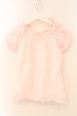 画像4: TRALALA / カットワークオフショルブラウス  ピンク O-26-03-19-013-LO-BL-OW-OS