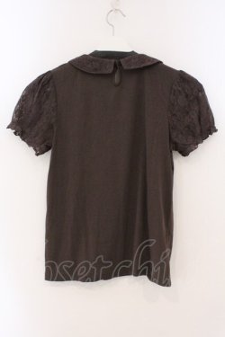 画像3: axes femme / レース使いブラウス風プルオーバー M ブラウン O-26-03-19-019-AX-TO-OW-OS